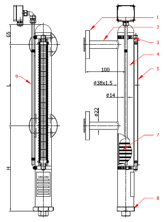 Magnetic Level Gauge - KRS-136s Tip