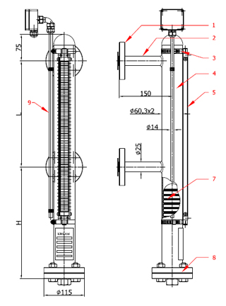 Magnetic Level Gauge - KRS-136 Tip