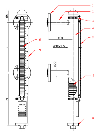 Magnetic Level Gauge - KRS-138s Tip
